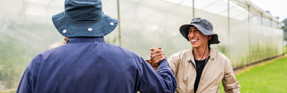 business owners doing a handshake