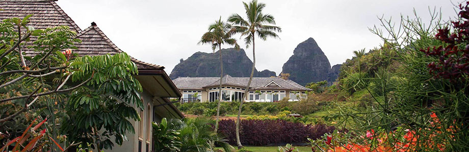 home near the mountains