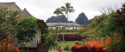 home near the mountains