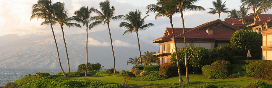 home on the ocean shoreline