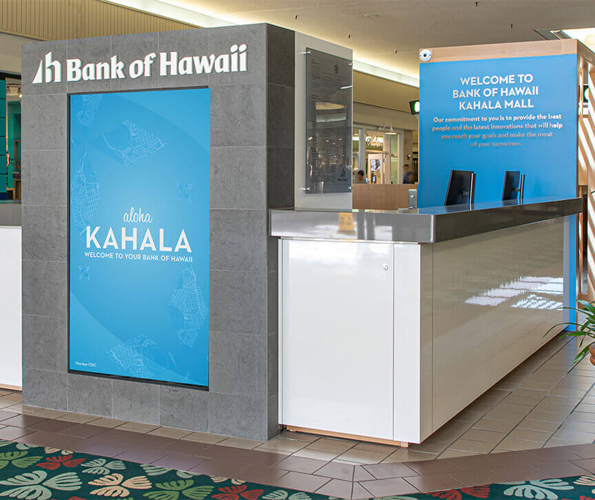 Kahala Mall kiosk