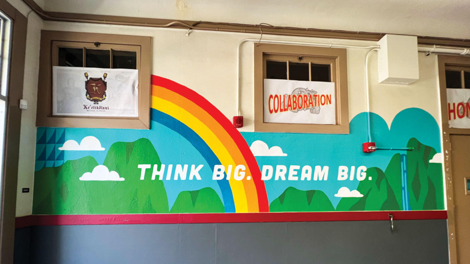 Community Service Day mural