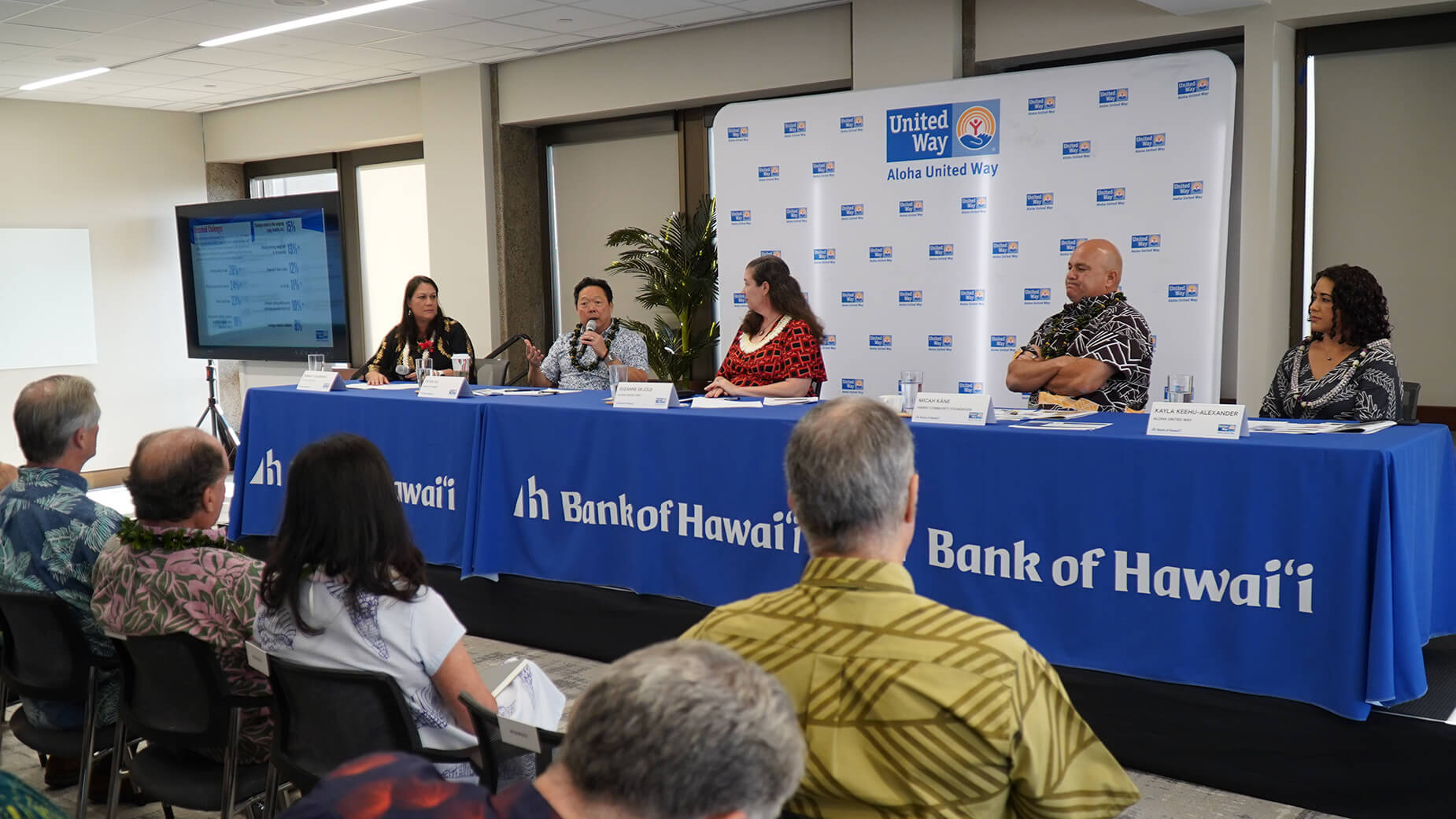 Chairman and CEO Peter Ho speaking on ALICE Report panel