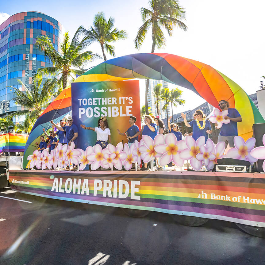 Pride parade float