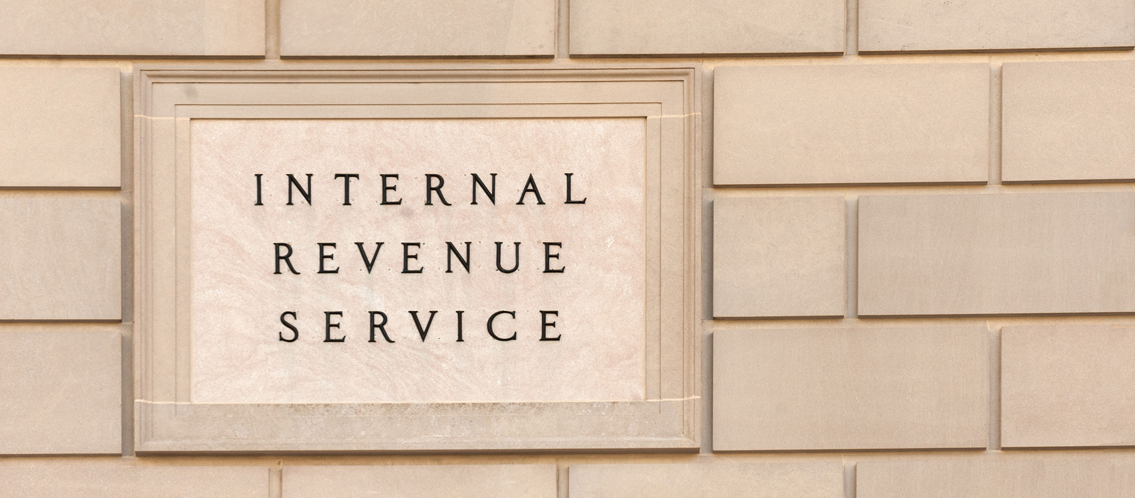 Photo of IRS Building Sign