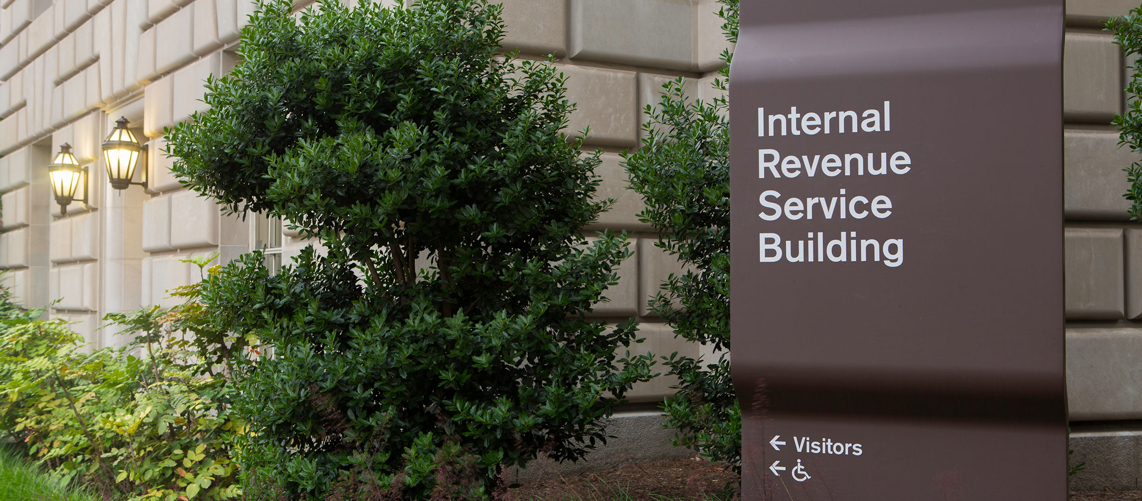 photo of IRS building sign