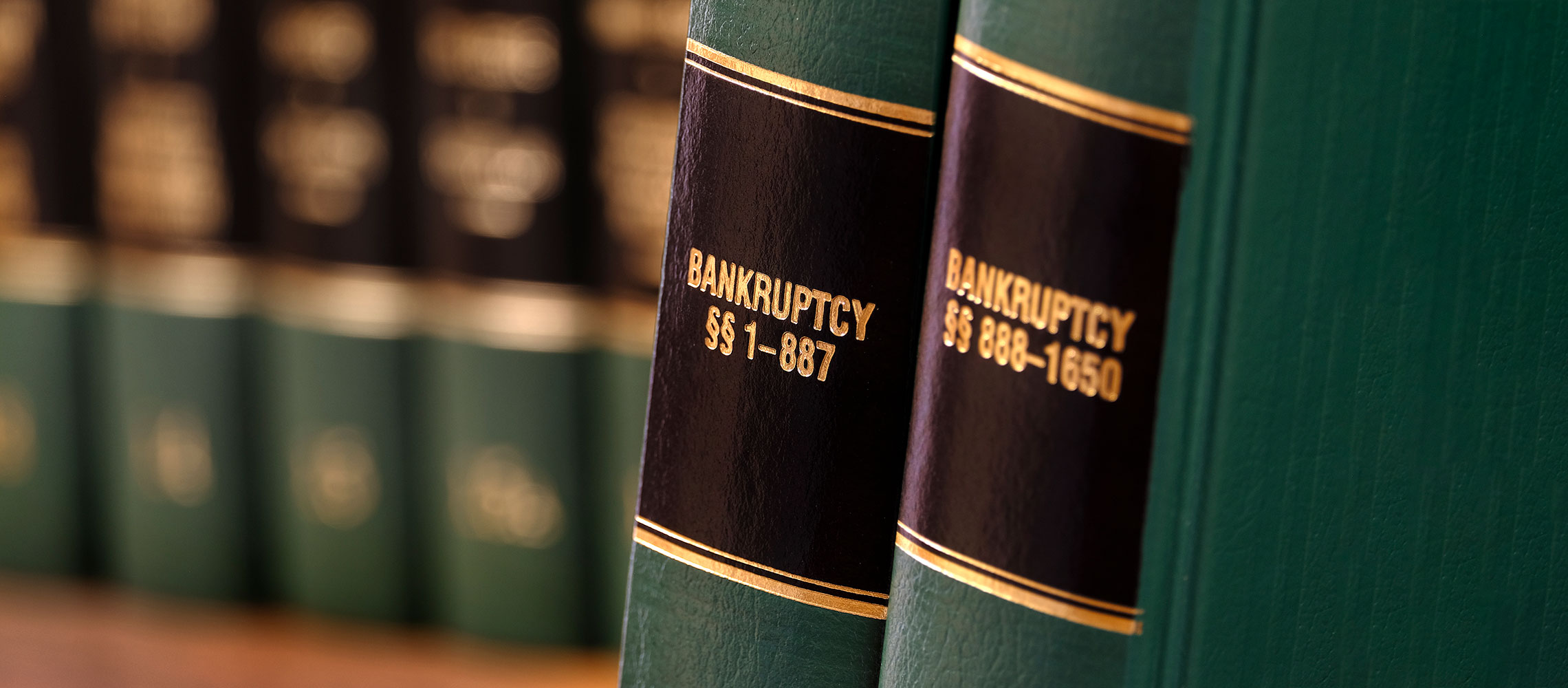 photo of bankruptcy law books