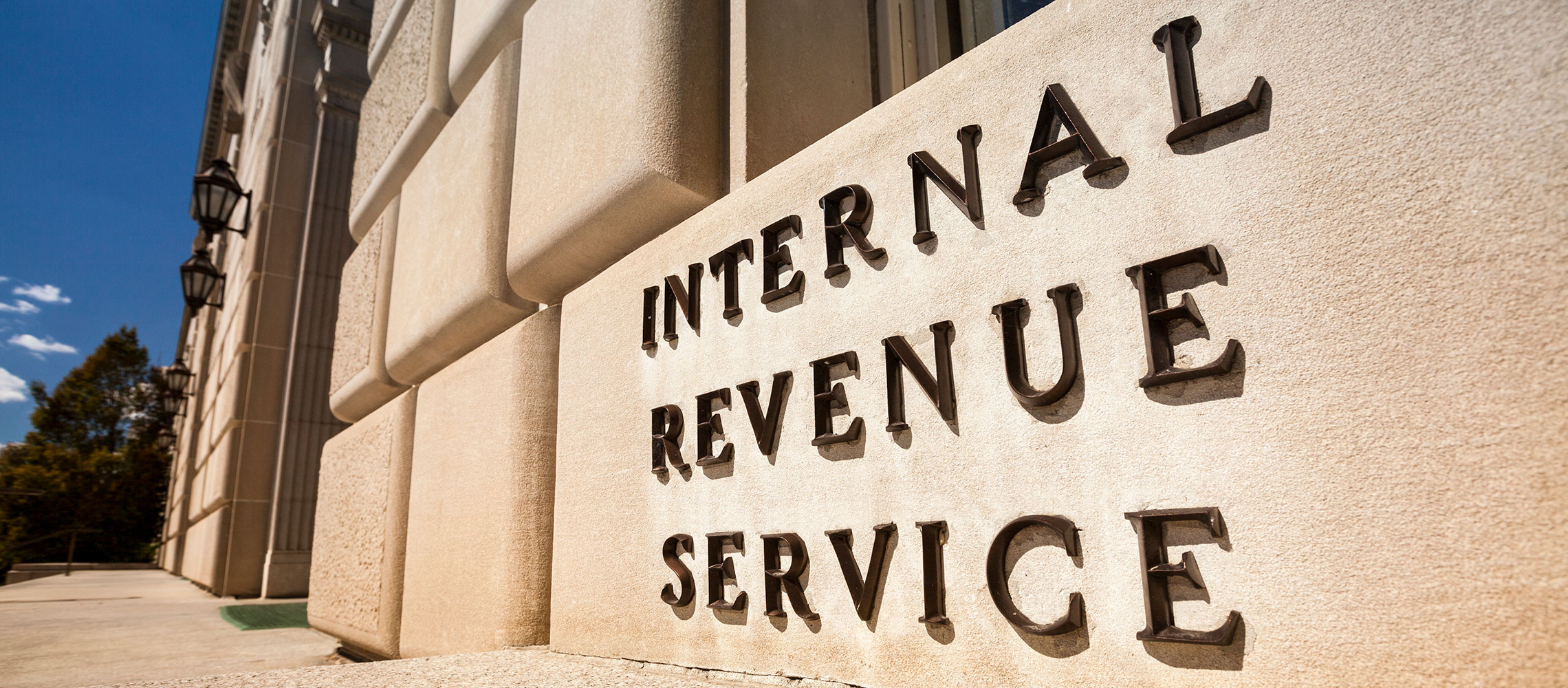 Internal Revenue Service sign