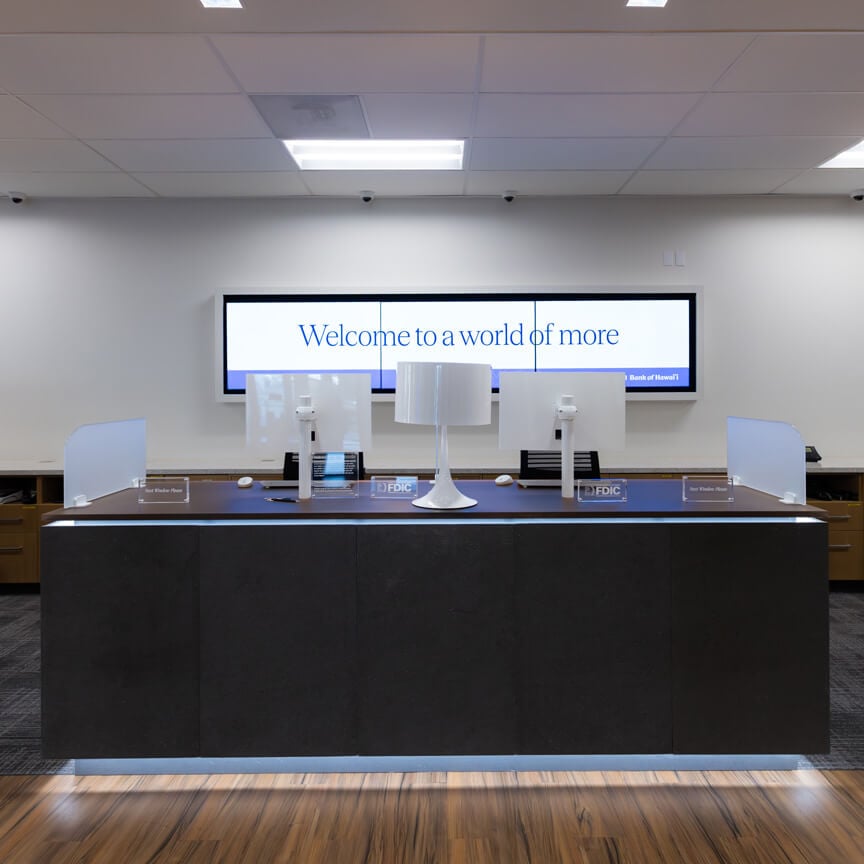 Kona Branch teller bar