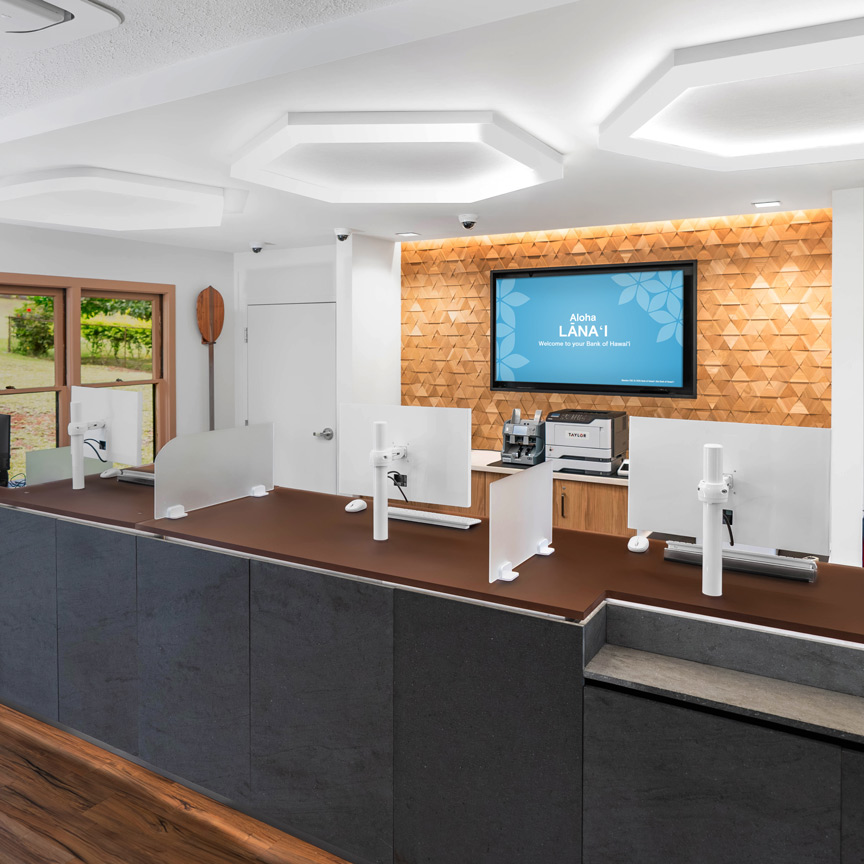 Lanai Branch teller bar