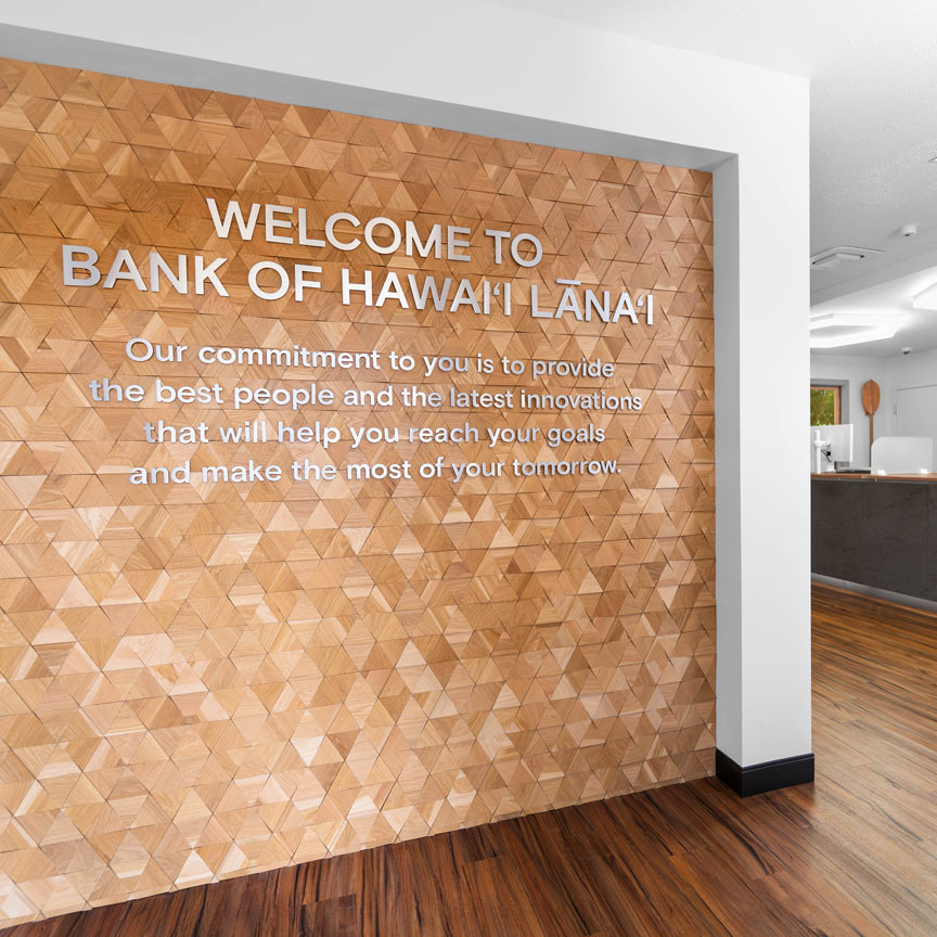 Lanai Branch welcome wall