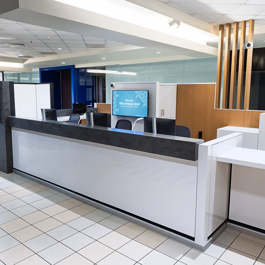 Micronesia Mall Branch teller bar