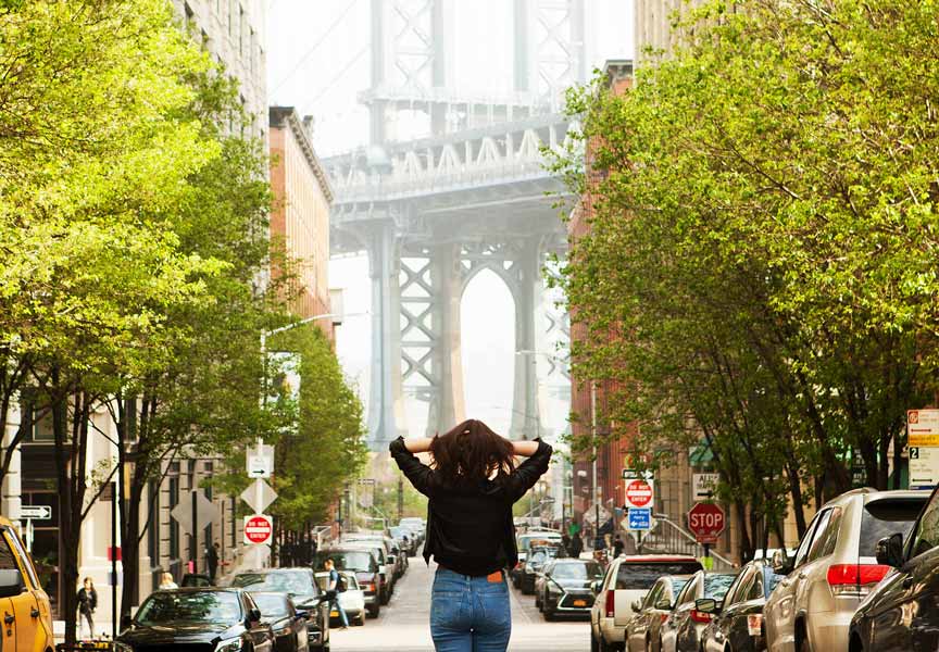girl in New York City
