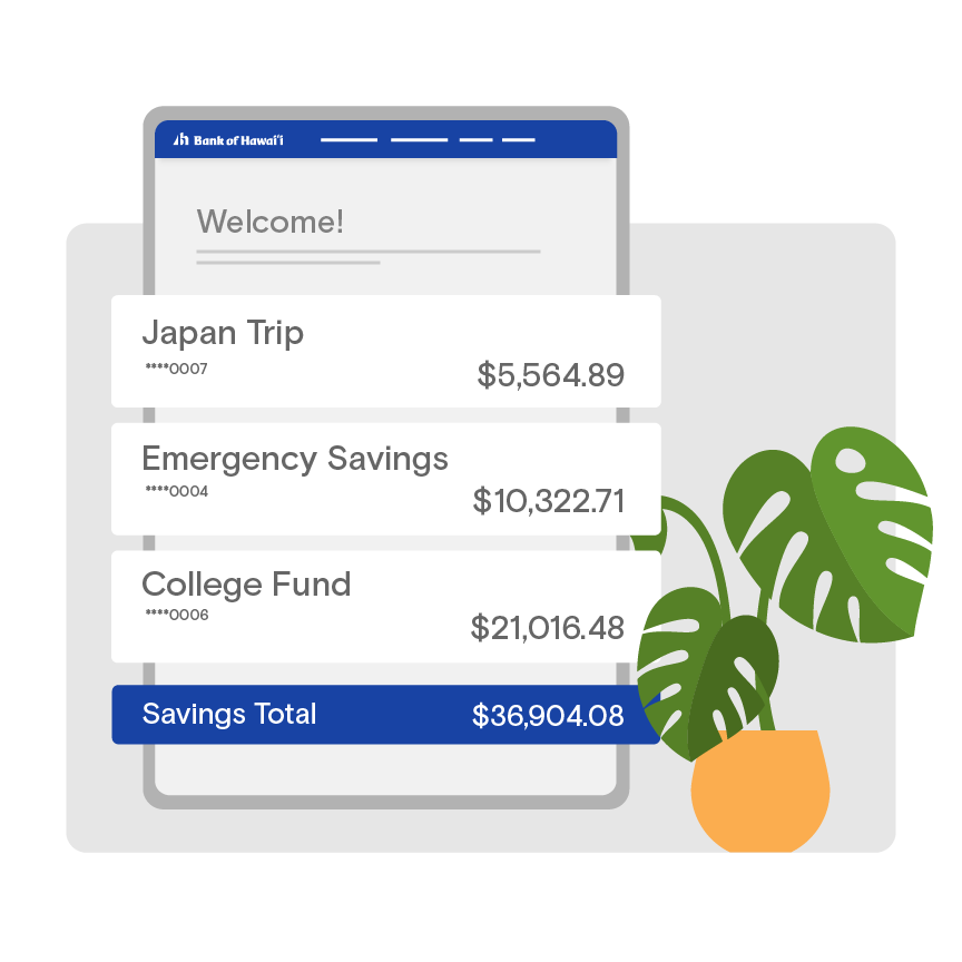 account dashboard illustration