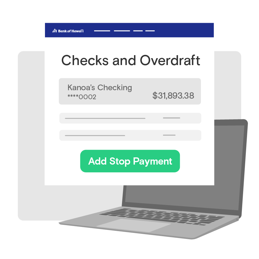 Request or stop payment illustration