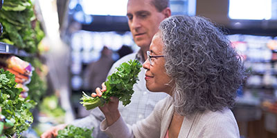 woman shopping at grocery store