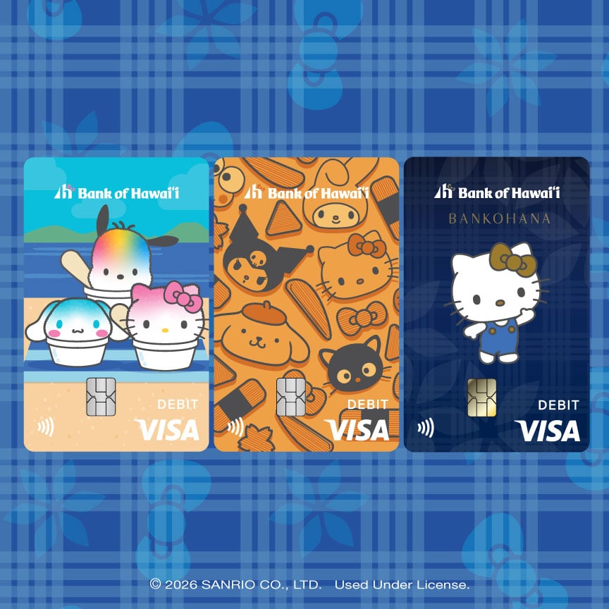Hello Kitty and Friends debit cards