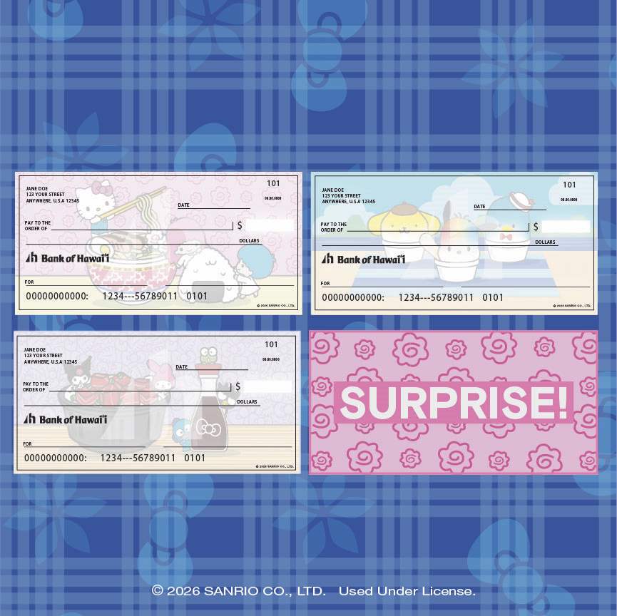 Hello Kitty and Friends checks